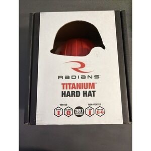 Titanium Hard Hat Climbing Style Vented - Red